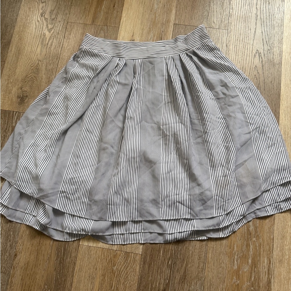 Karl Lagerfeld  Striped A-Line Skirt